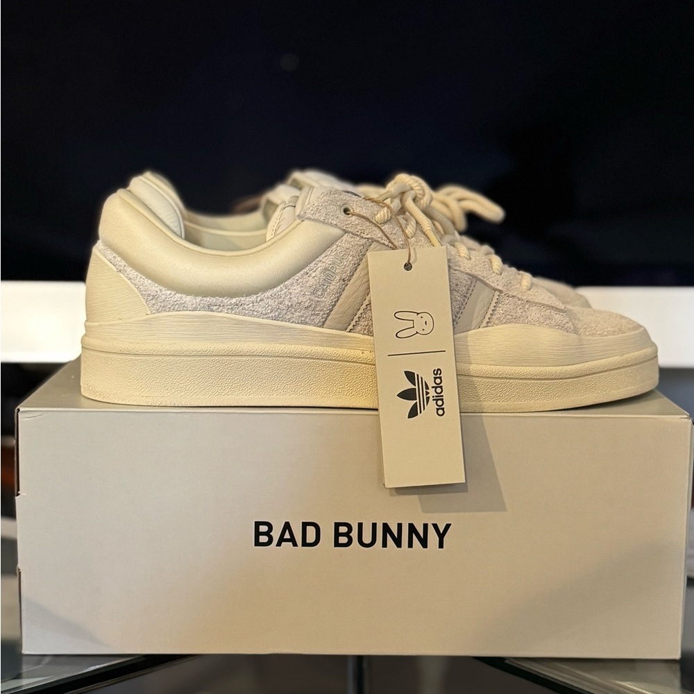 Adidas Cream Sneakers Bad Bunny Collaboration